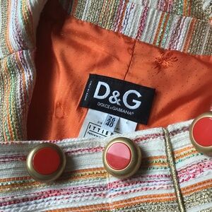 D&G cropped sleeve jacket Size 26